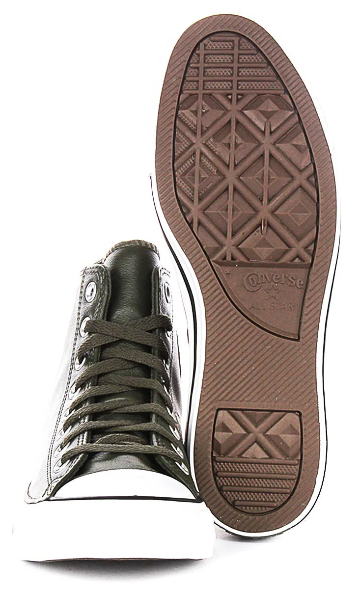 Converse Chuck Taylor A09481C High in olivgrünem Leder