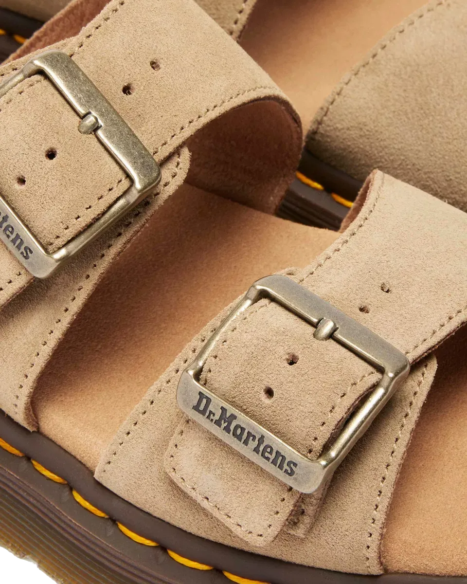 Dr. Martens Schuhe Josef Bronx Wildleder Sandalen in Savannah Braun