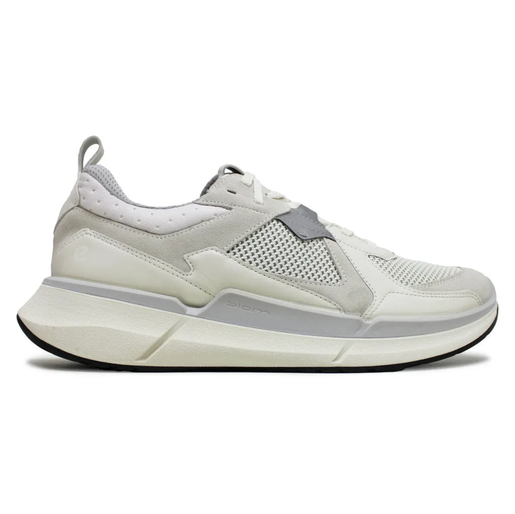 Ecco Biom 2.2 Leder Textil Herren Low Top Turnschuhe Ecco Schuhe