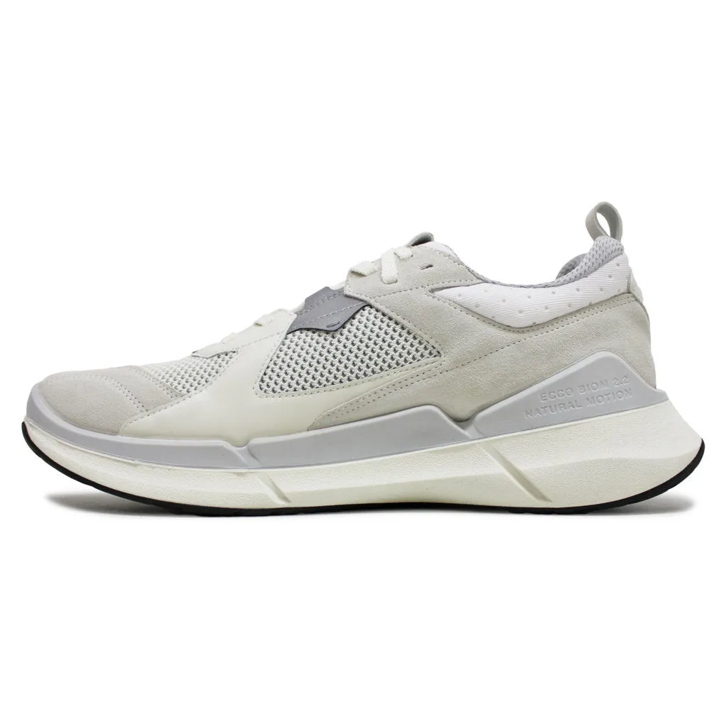 Ecco Biom 2.2 Leder Textil Herren Low Top Turnschuhe Ecco Schuhe