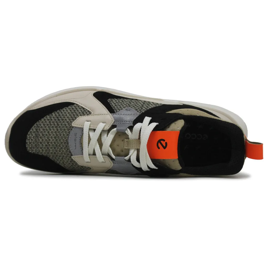 Ecco Biom 2.2 Leder Textil Herren Low Top Turnschuhe Ecco Schuhe