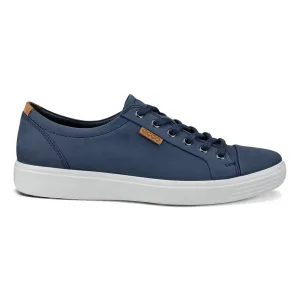 Ecco Herren Soft 7 Sneaker Marine/Löwe Nubuk