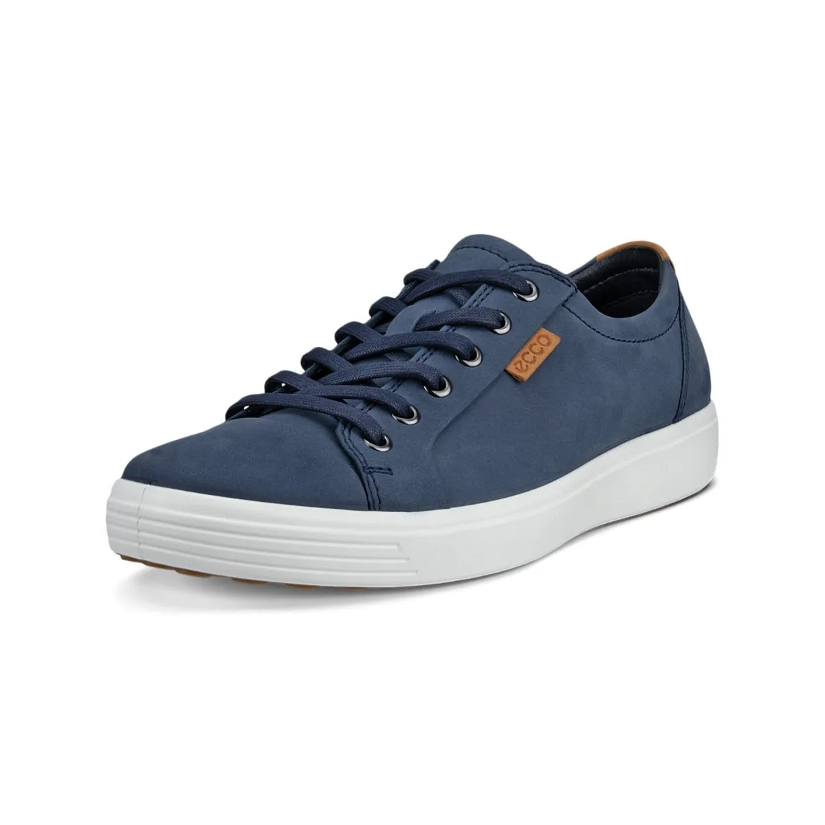 Ecco Herren Soft 7 Sneaker Marine/Löwe Nubuk