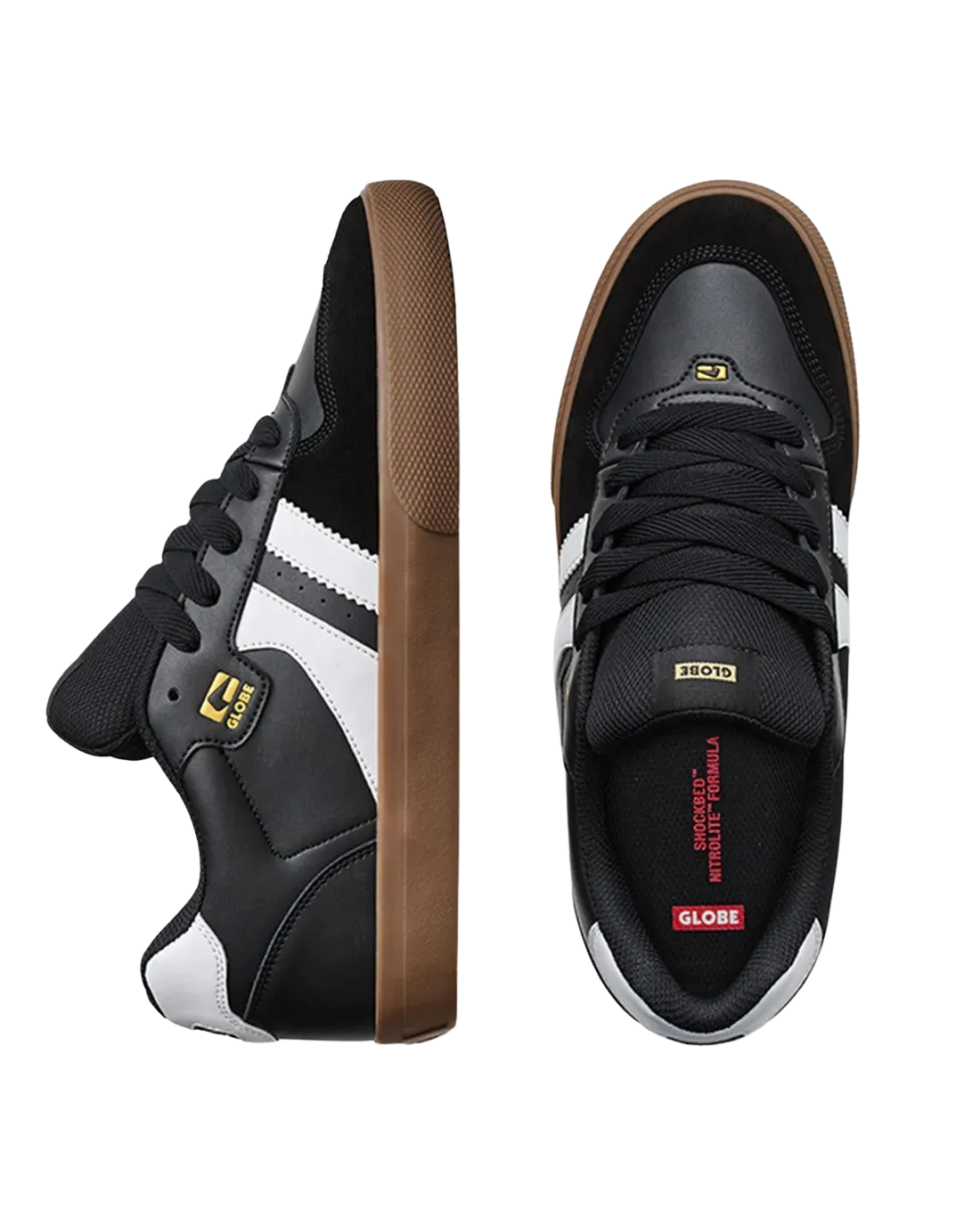 Encore 2 Schuhe in Schwarz, Weiß & Tabak