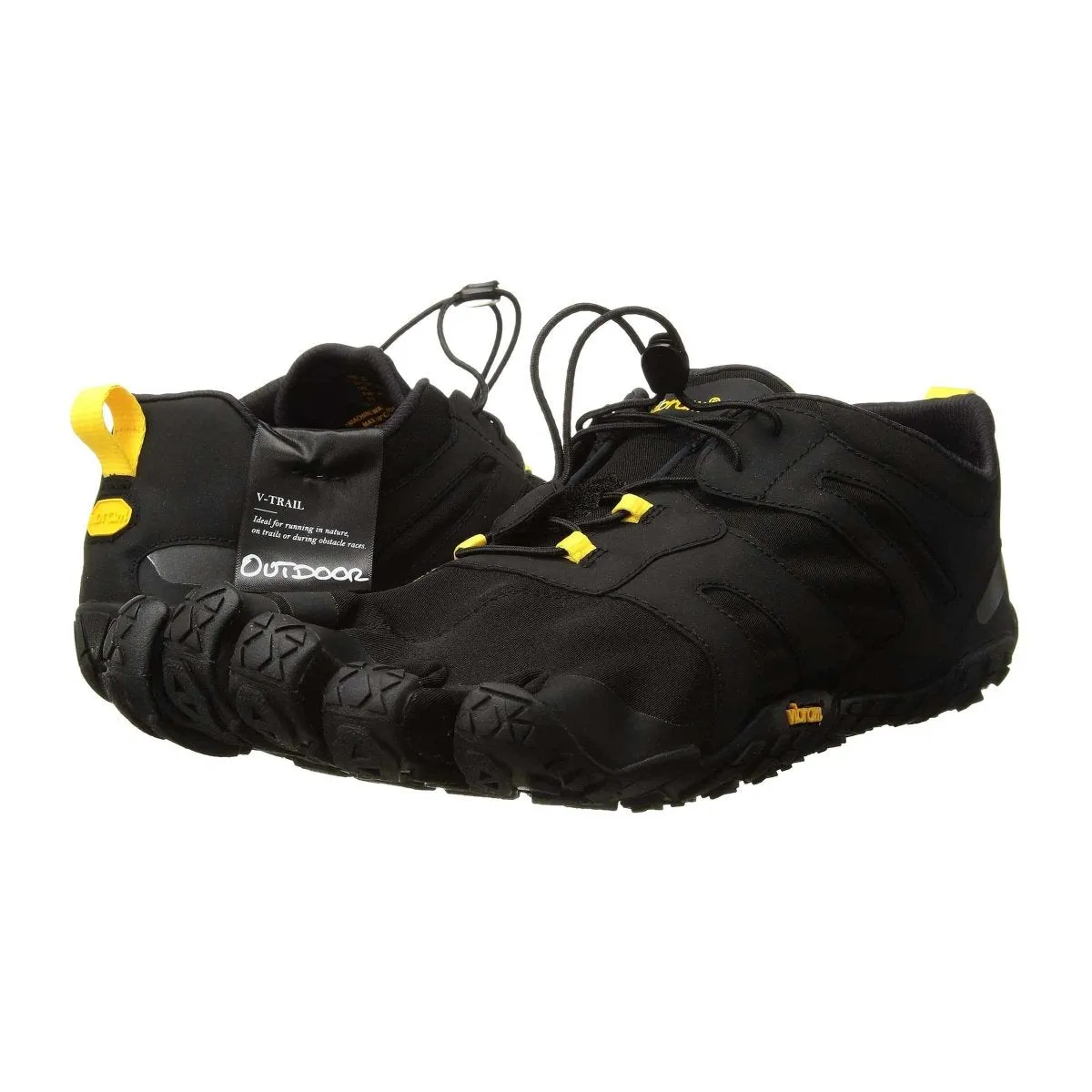 Five Fingers Herren V-Trail 2.0 Schwarz/Gelb