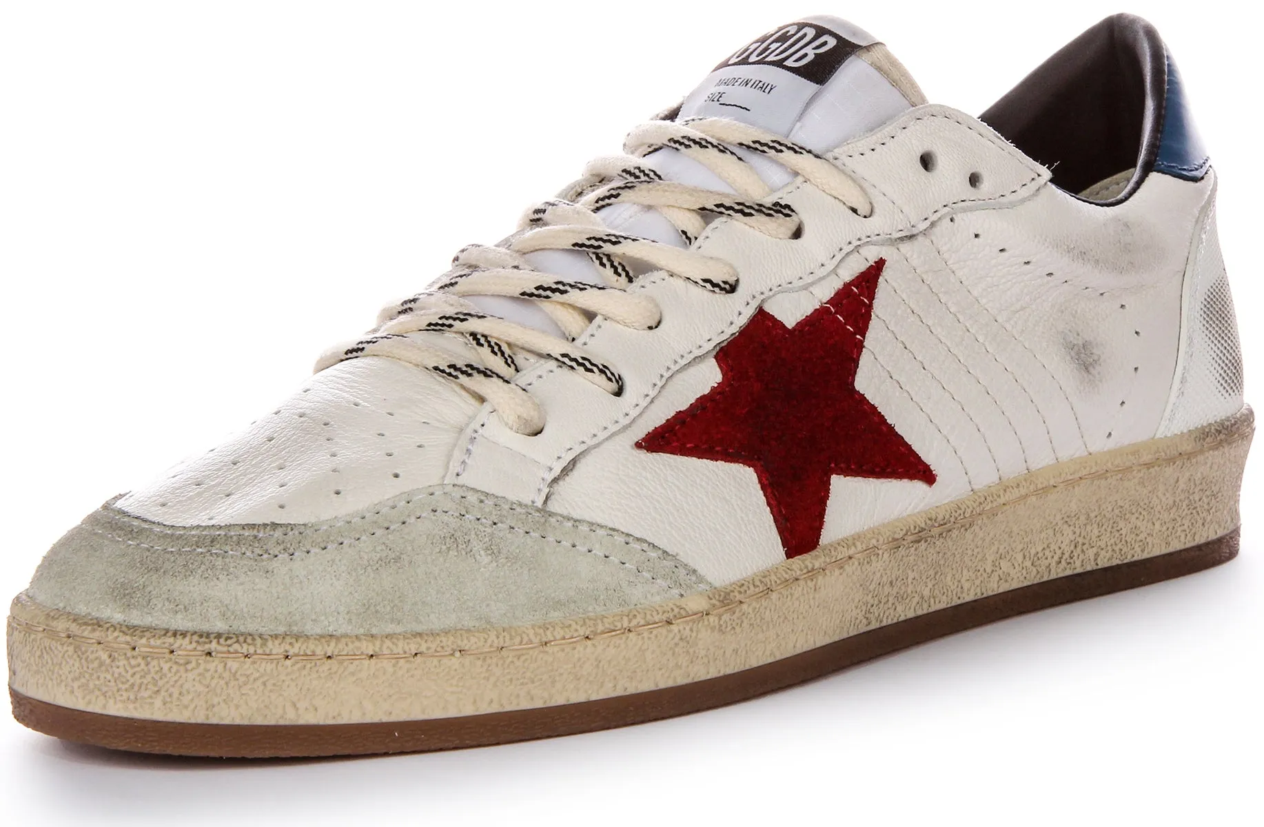 Golden Goose Ball Star In Weiß Blau Rot Für Herren Schuhe Golden Goose