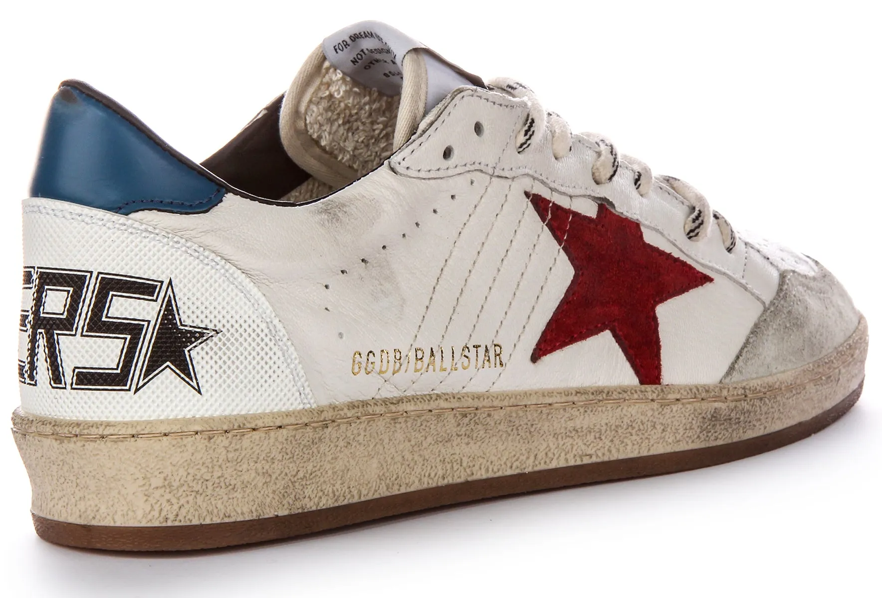 Golden Goose Ball Star In Weiß Blau Rot Für Herren Schuhe Golden Goose