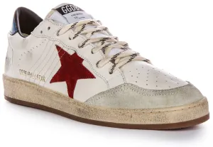 Golden Goose Ball Star In Weiß Blau Rot Für Herren Schuhe Golden Goose