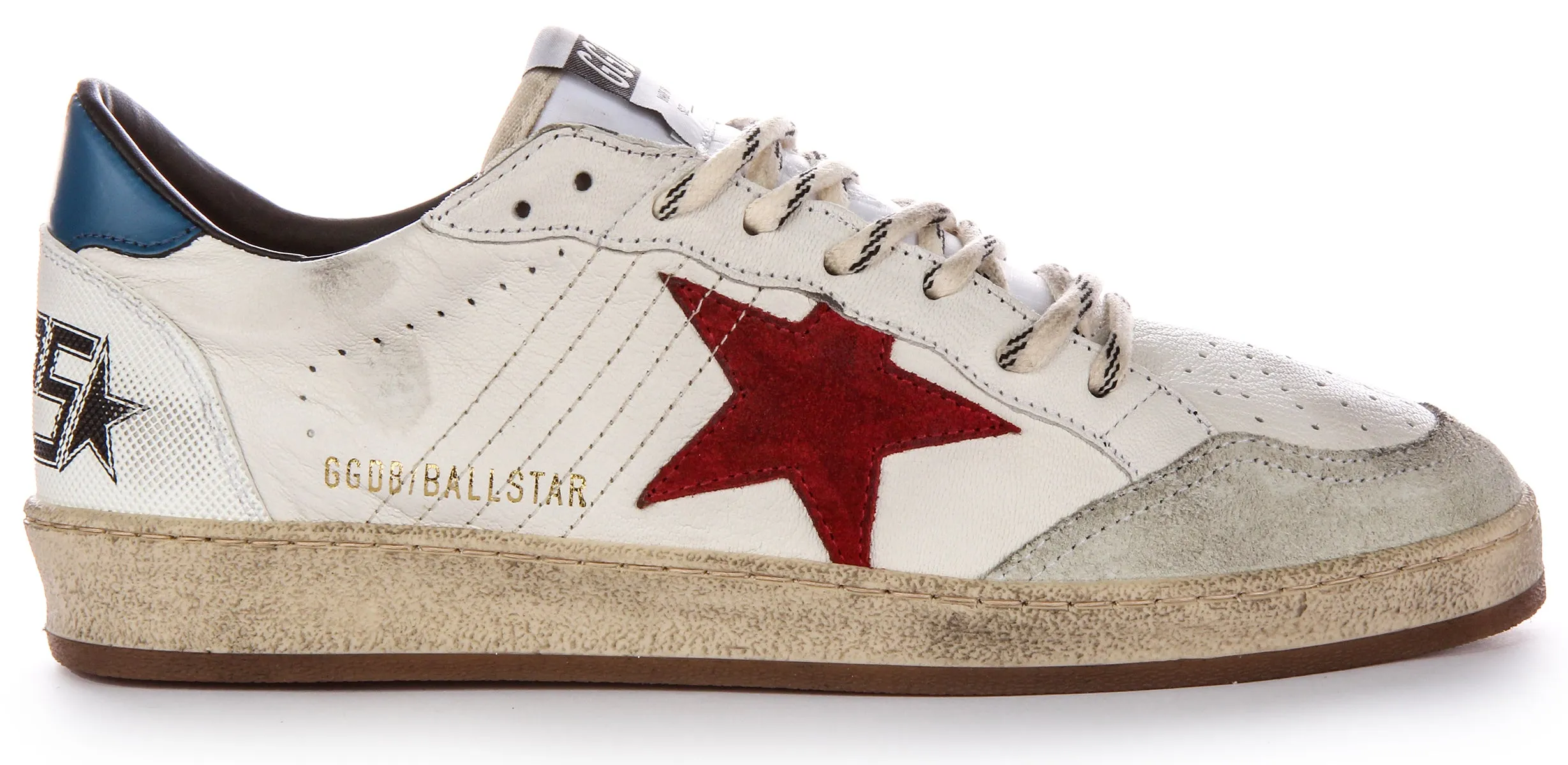 Golden Goose Ball Star In Weiß Blau Rot Für Herren Schuhe Golden Goose
