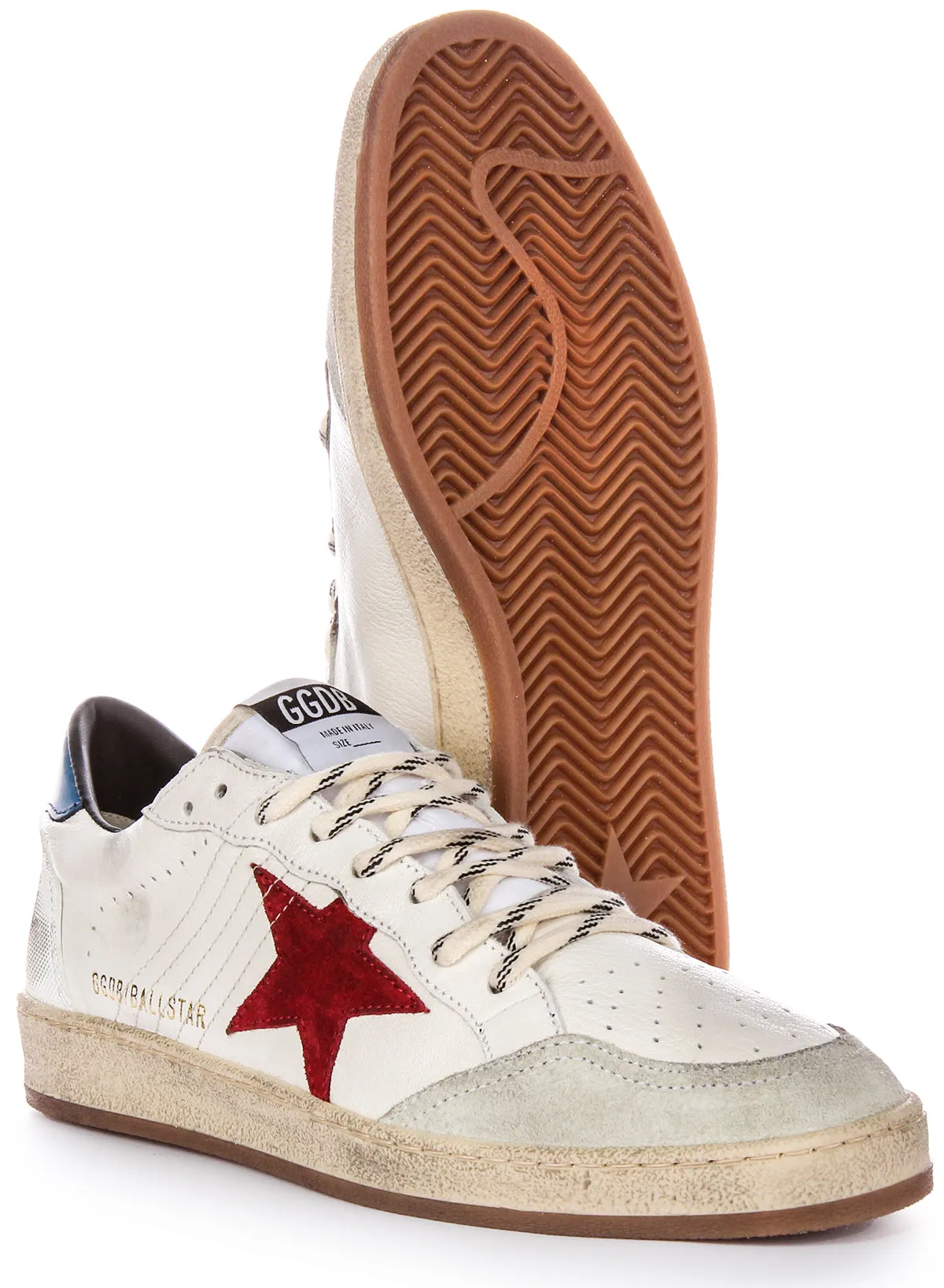 Golden Goose Ball Star In Weiß Blau Rot Für Herren Schuhe Golden Goose