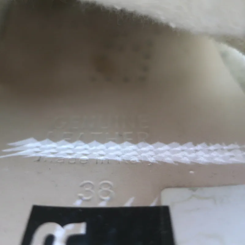 Golden Goose Superstar Glitzer Stern Sneakers Weiß & Grün Leder Größe 38