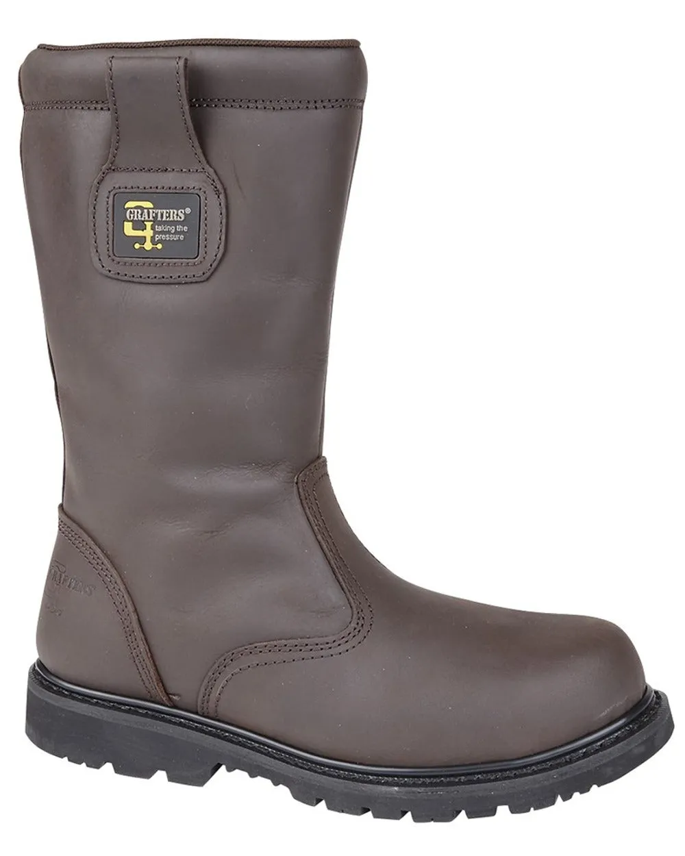 Grafters Herren Crazy Horse Leder Sicherheits Rigger Stiefel Grafters Schuhe