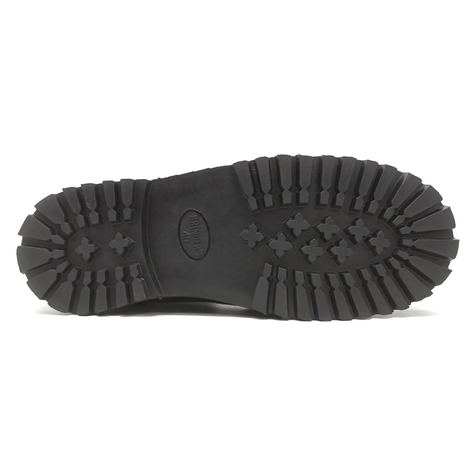 Grinders Herald 14-Ösen Unisex Mittellange Motorradstiefel mit Stahlkappe