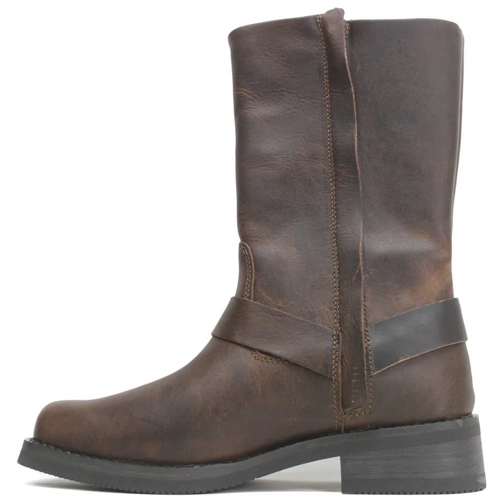 Harley Davidson Korsen 11 Zoll Leder Stiefel für Herren Biker