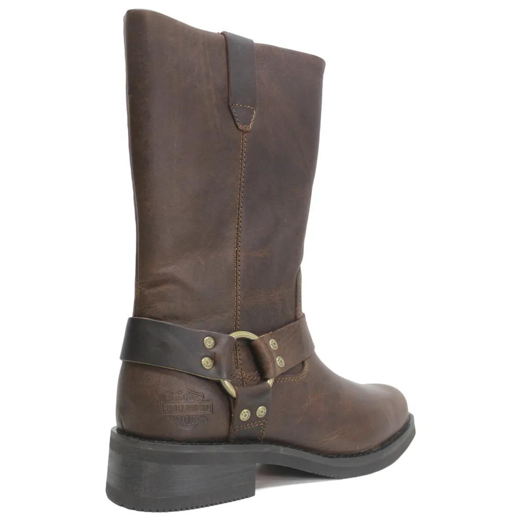 Harley Davidson Korsen 11 Zoll Leder Stiefel für Herren Biker