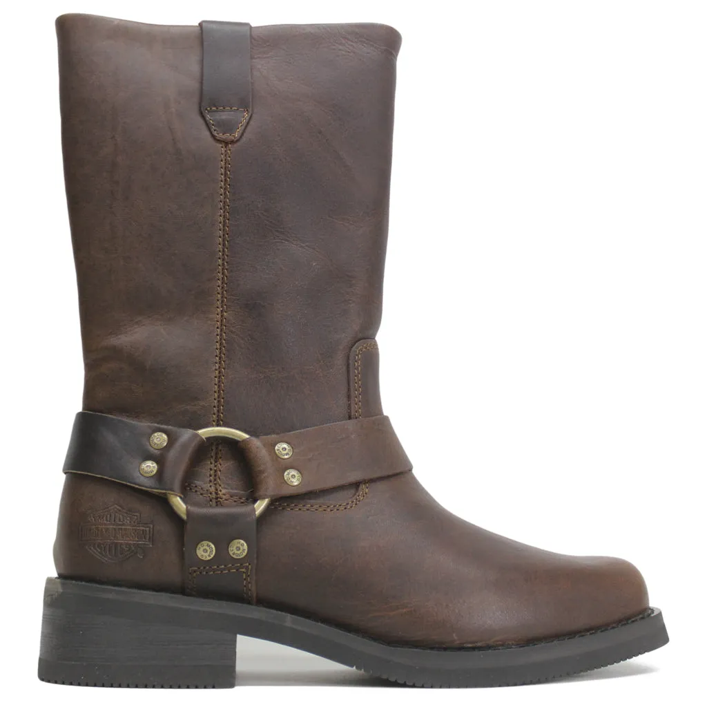 Harley Davidson Korsen 11 Zoll Leder Stiefel für Herren Biker