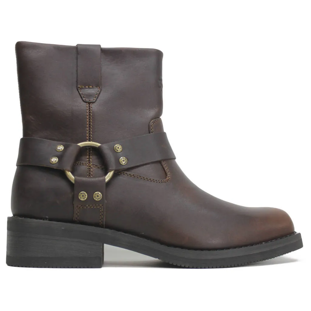 Harley Davidson Korsen 7 Zoll Vollleder Herren Knöchelstiefel Biker Boots
