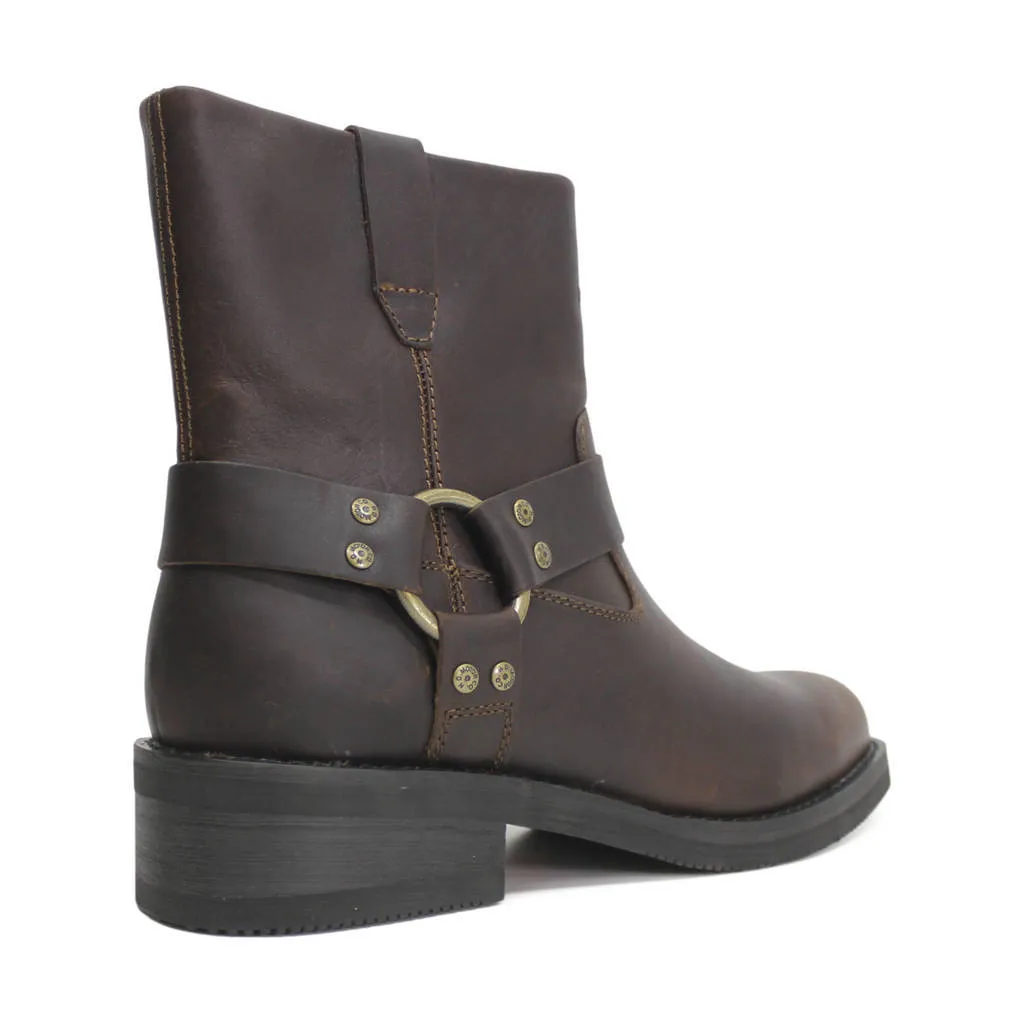 Harley Davidson Korsen 7 Zoll Vollleder Herren Knöchelstiefel Biker Boots