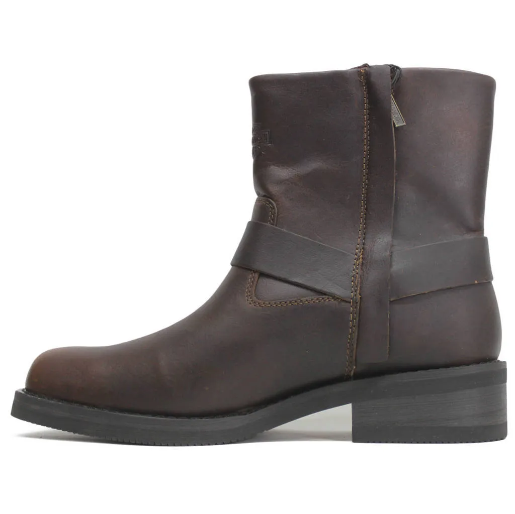 Harley Davidson Korsen 7 Zoll Vollleder Herren Knöchelstiefel Biker Boots