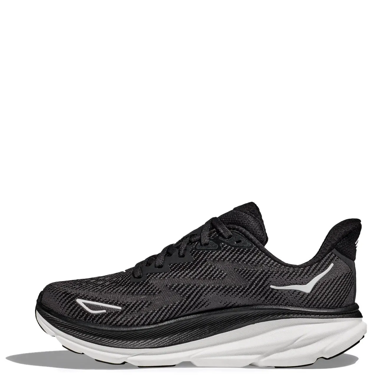 Hoka Clifton 9 Trainer Schwarz / Weiß