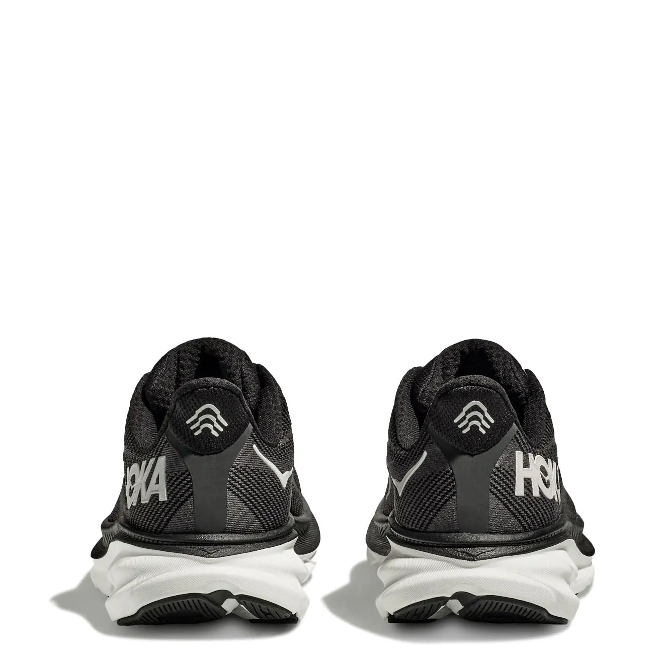 Hoka Clifton 9 Trainer Schwarz / Weiß