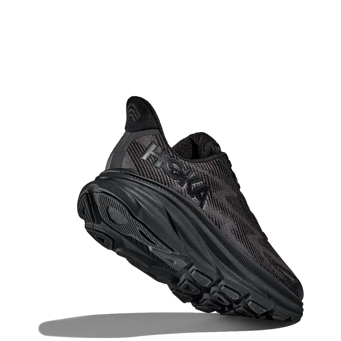 Hoka Clifton 9 Laufschuhe Schwarz / Schwarz