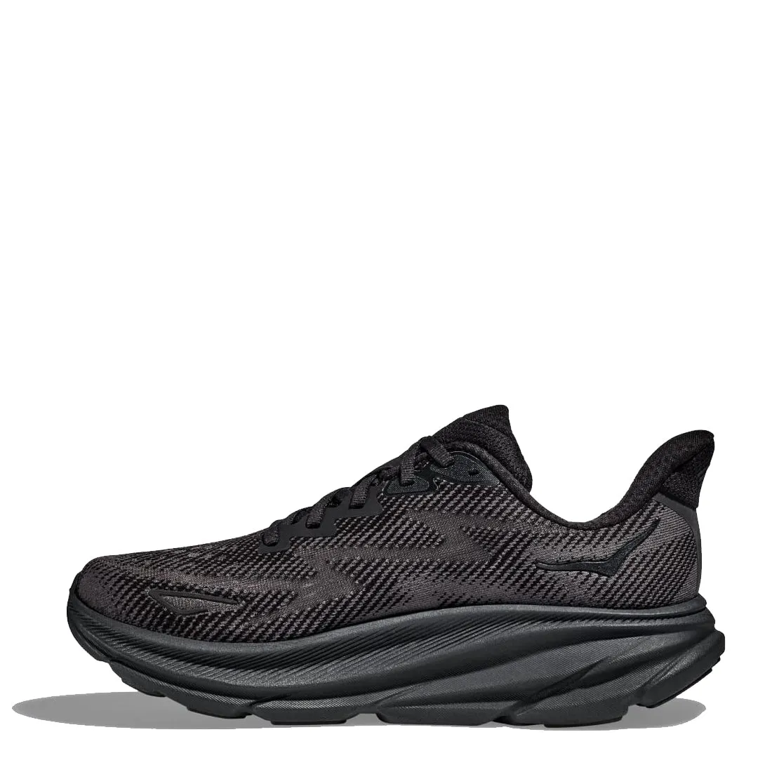 Hoka Clifton 9 Laufschuhe Schwarz / Schwarz