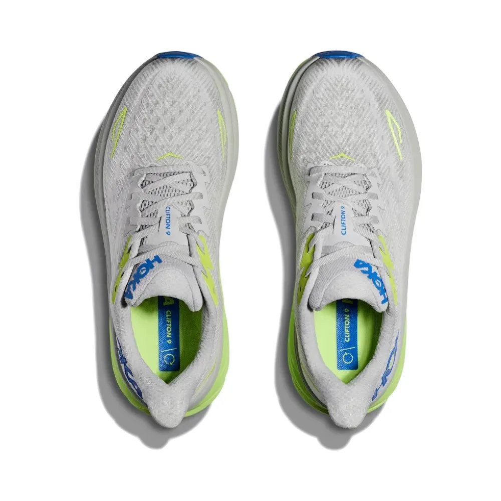 Hoka Herren Clifton 9 Sneaker in Sternenstaub/Elektrisches Kobalt