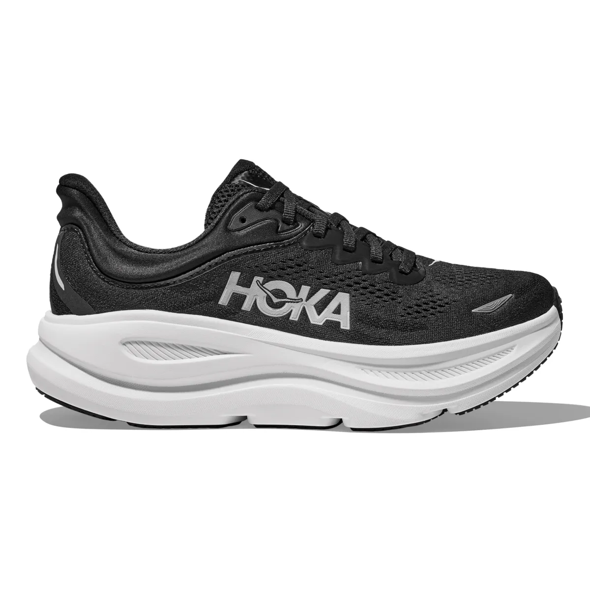 Hoka One One Herren Bondi 9 Schwarz/Weiß
