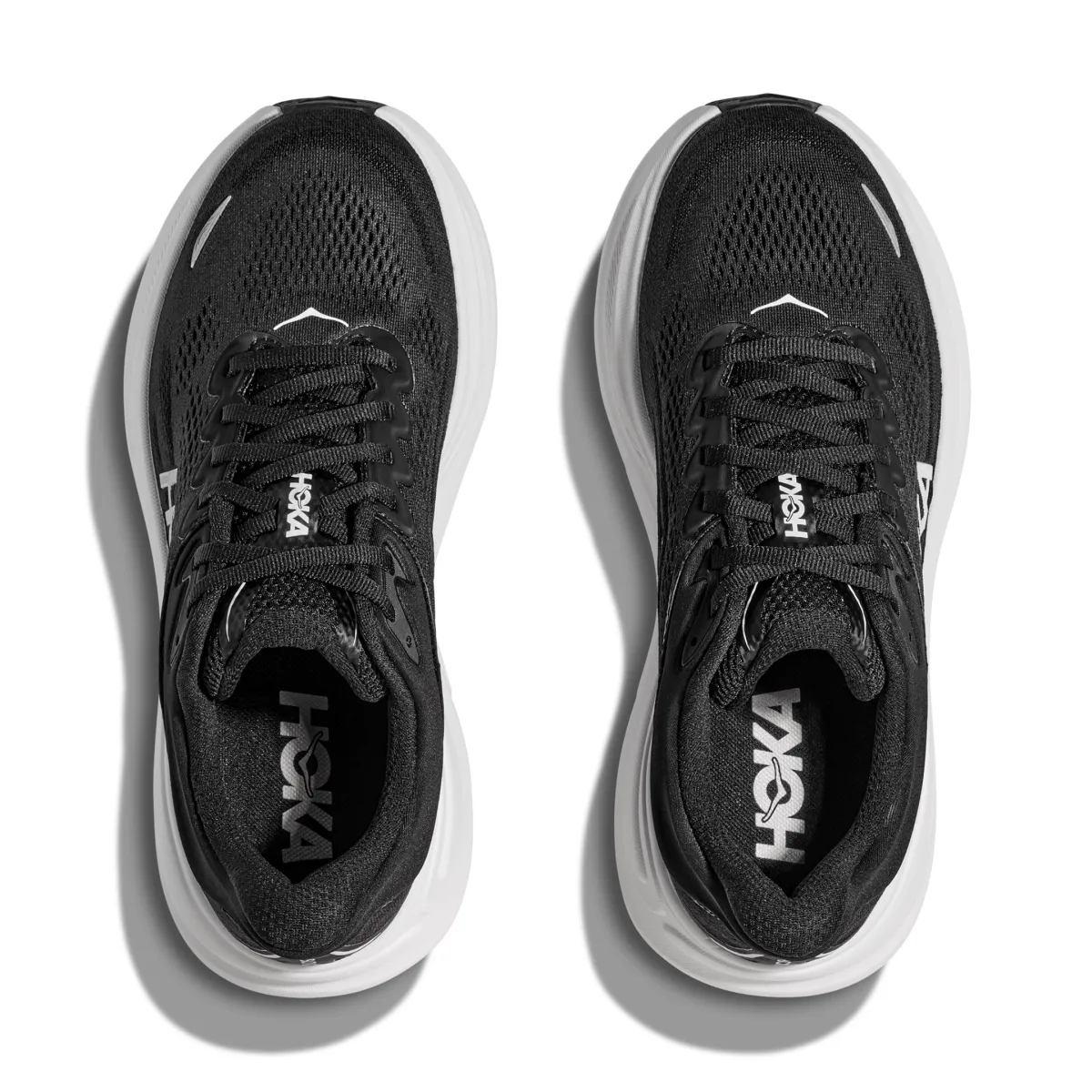 Hoka One One Herren Bondi 9 Schwarz/Weiß