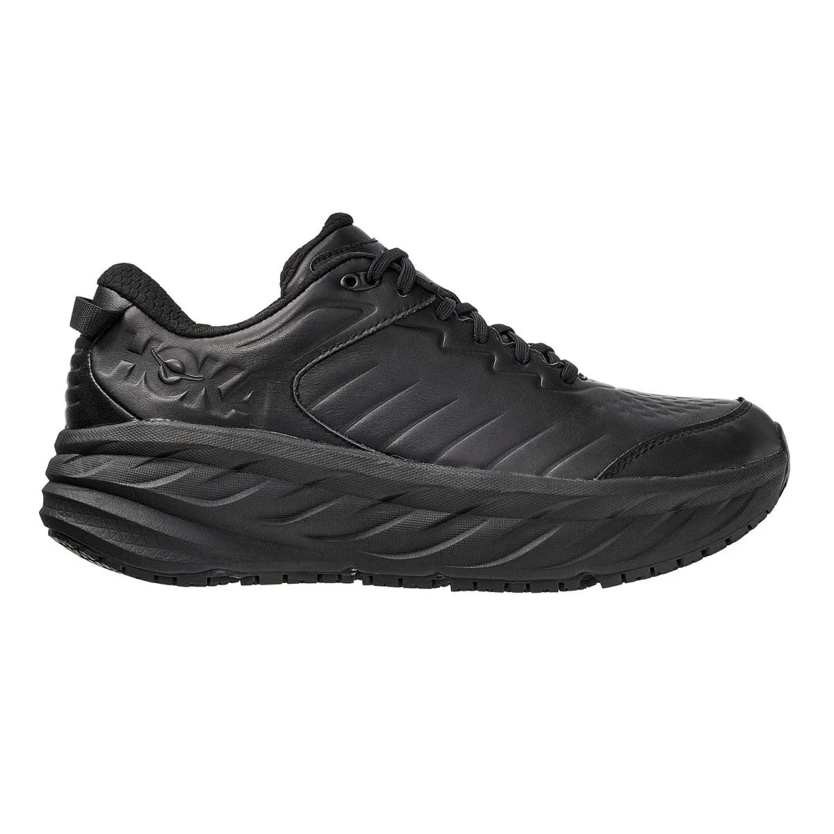 Hoka One One Herren Bondi SR Leder in Schwarz