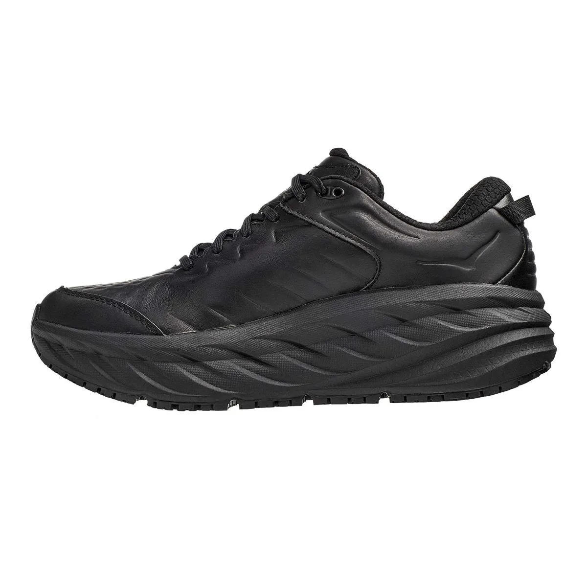 Hoka One One Herren Bondi SR Leder in Schwarz
