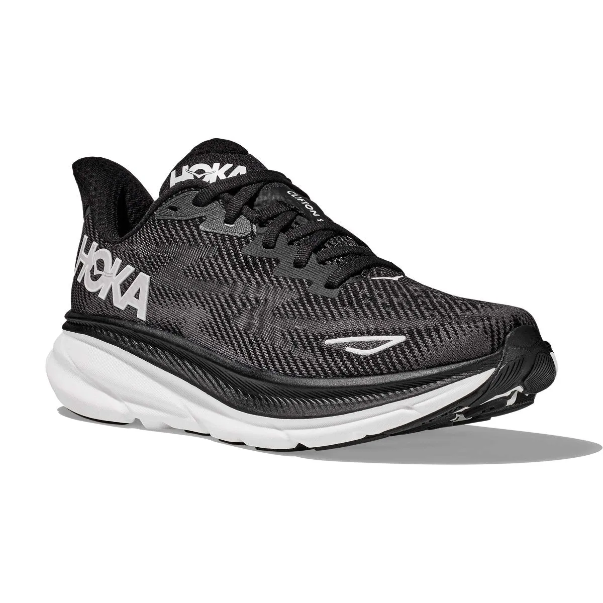 Hoka One One Herren Clifton 9 Schwarz/Weiß