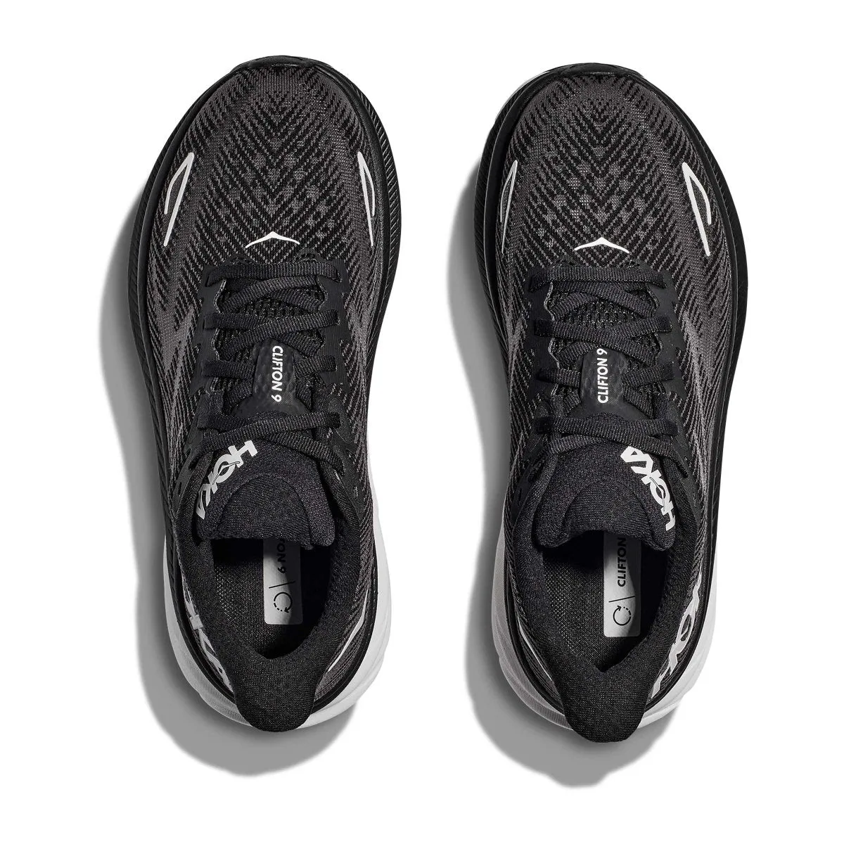 Hoka One One Herren Clifton 9 Schwarz/Weiß