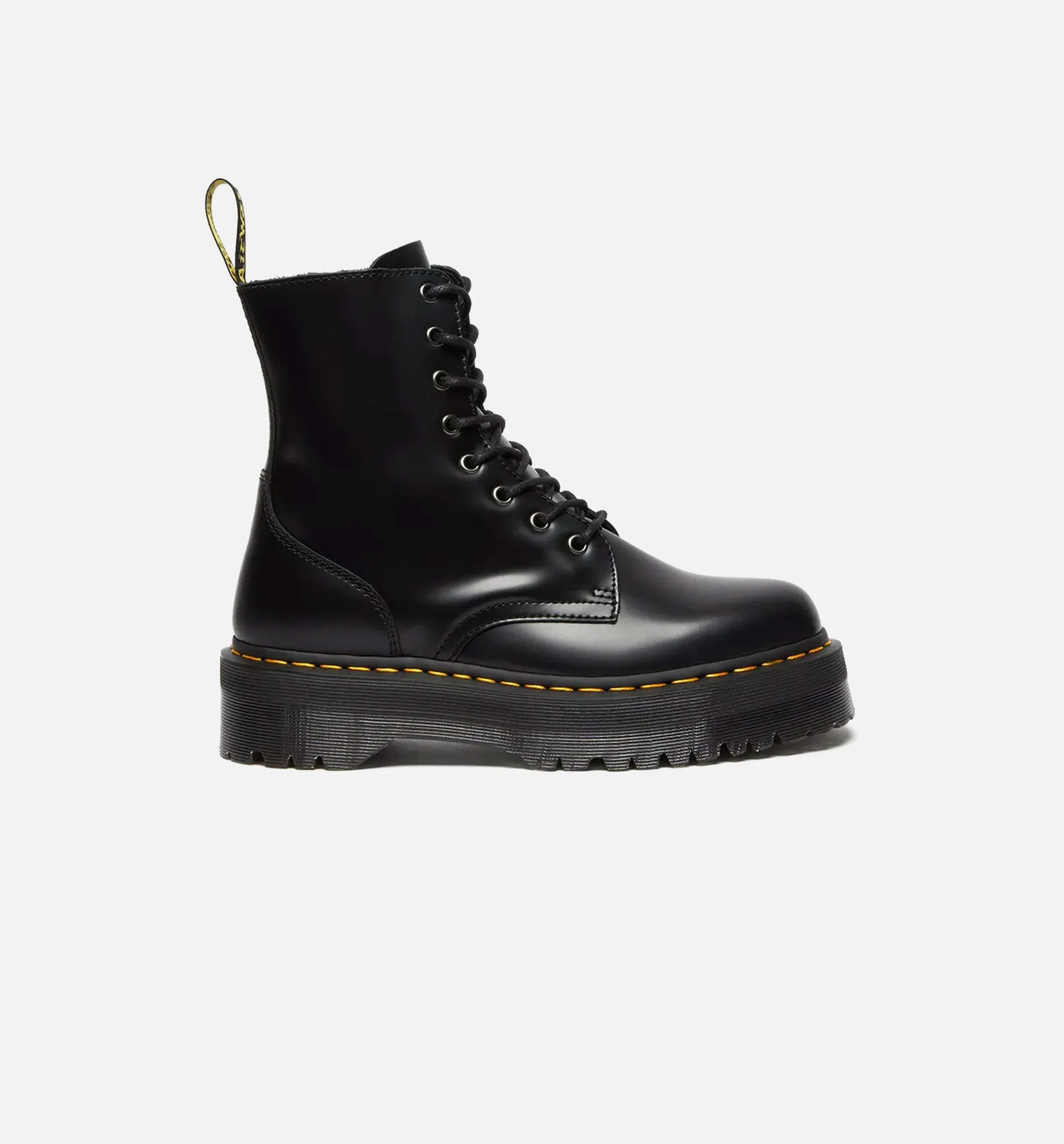 Jadon Hochglanz-Glattleder Herrenstiefel - Schwarz