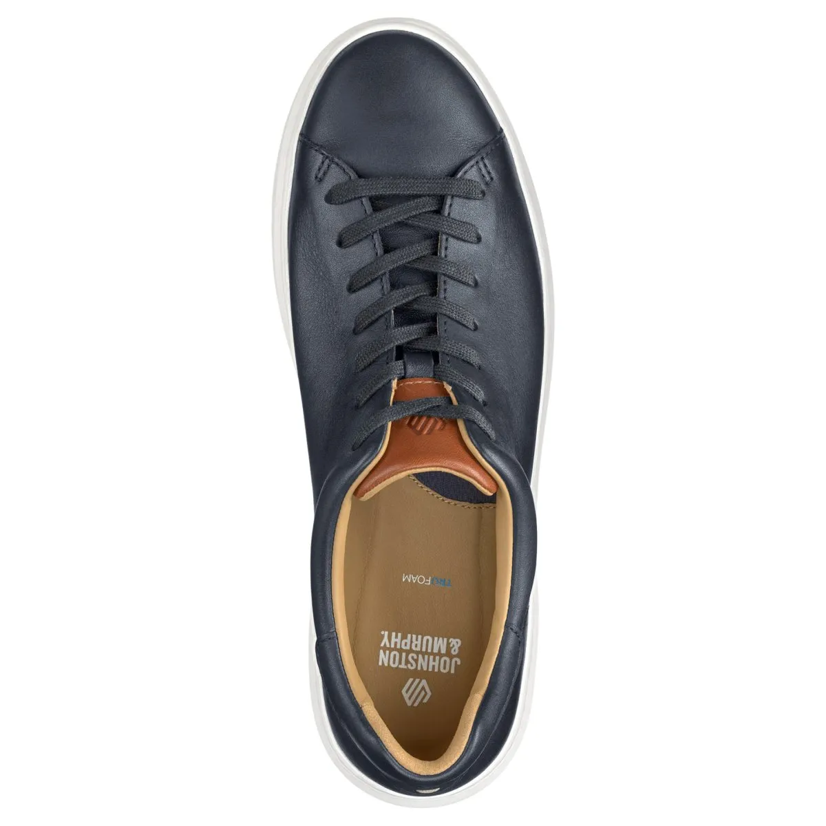 Johnston & Murphy Herren Anders Lace-to-Toe Schwarz Leder