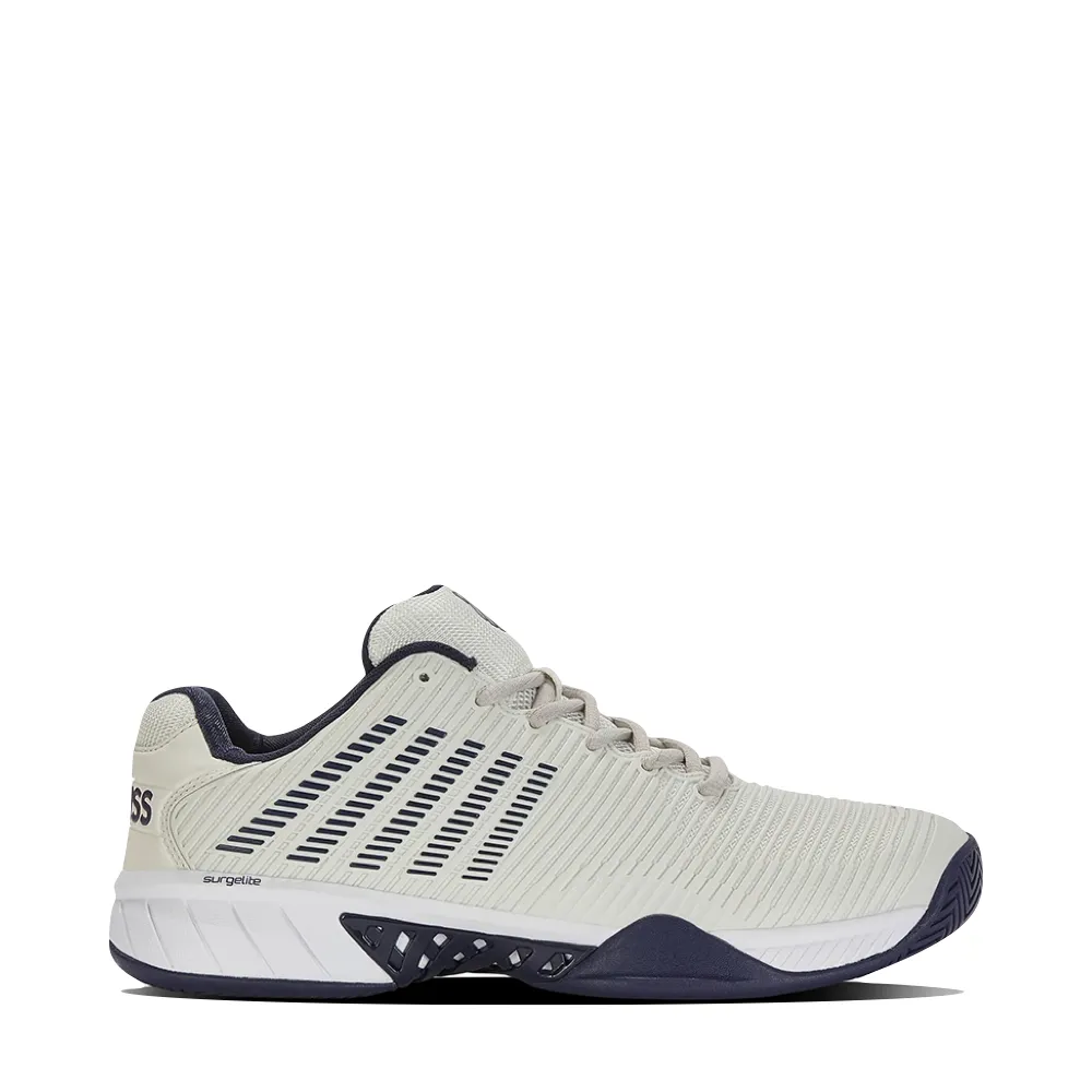 K-Swiss Herren Hypercourt Express 2 Sneaker in Dunstgrau/Weiß/Peacoat
