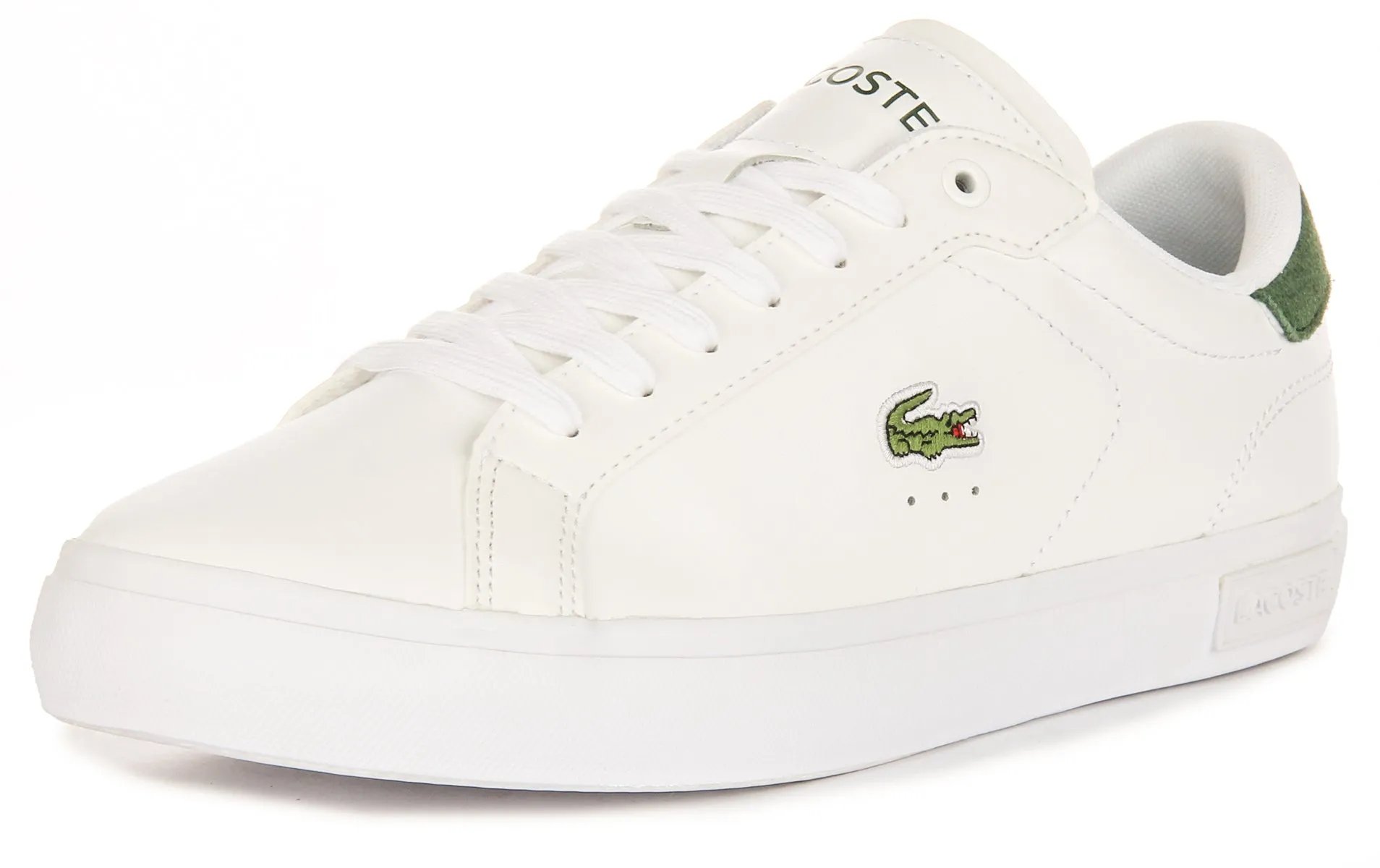 Lacoste Powercourt In Weiß Grün Für Herren Schuhe Lacoste