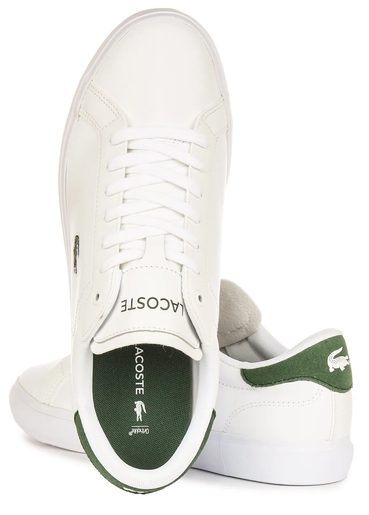 Lacoste Powercourt In Weiß Grün Für Herren Schuhe Lacoste