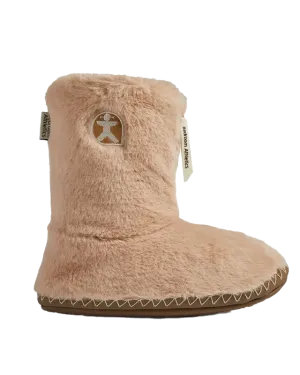 Marilyn Classic Faux-Fur Pantoffelstiefel in Lebkuchen