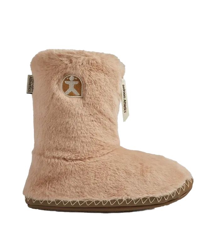 Marilyn Classic Faux-Fur Pantoffelstiefel in Lebkuchen