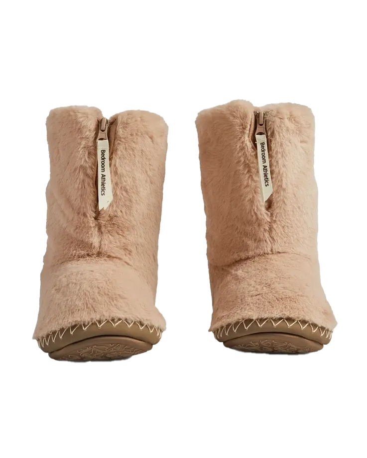 Marilyn Classic Faux-Fur Pantoffelstiefel in Lebkuchen