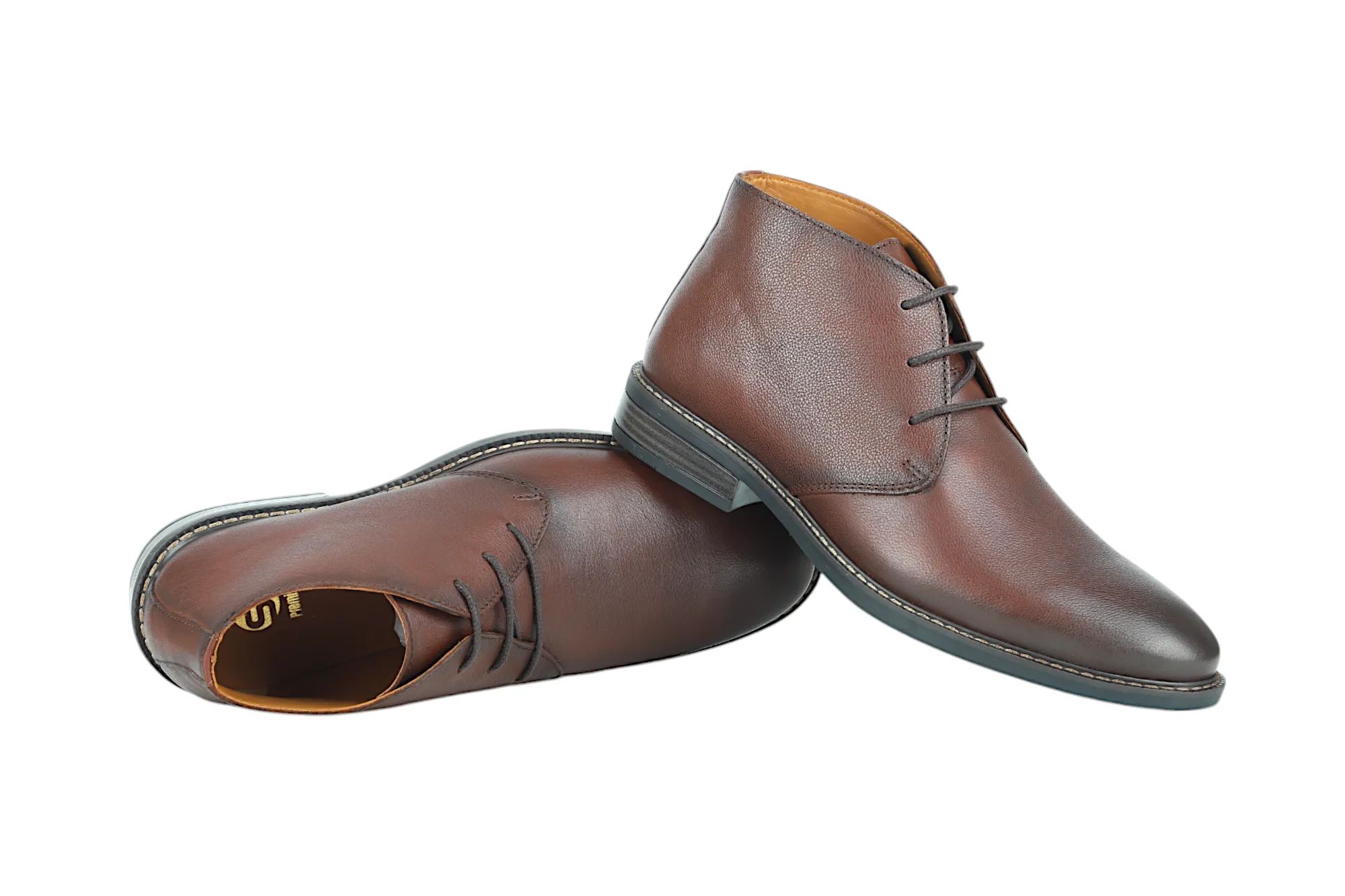 Herren Premium Leder Casual Boots Schuh 91531