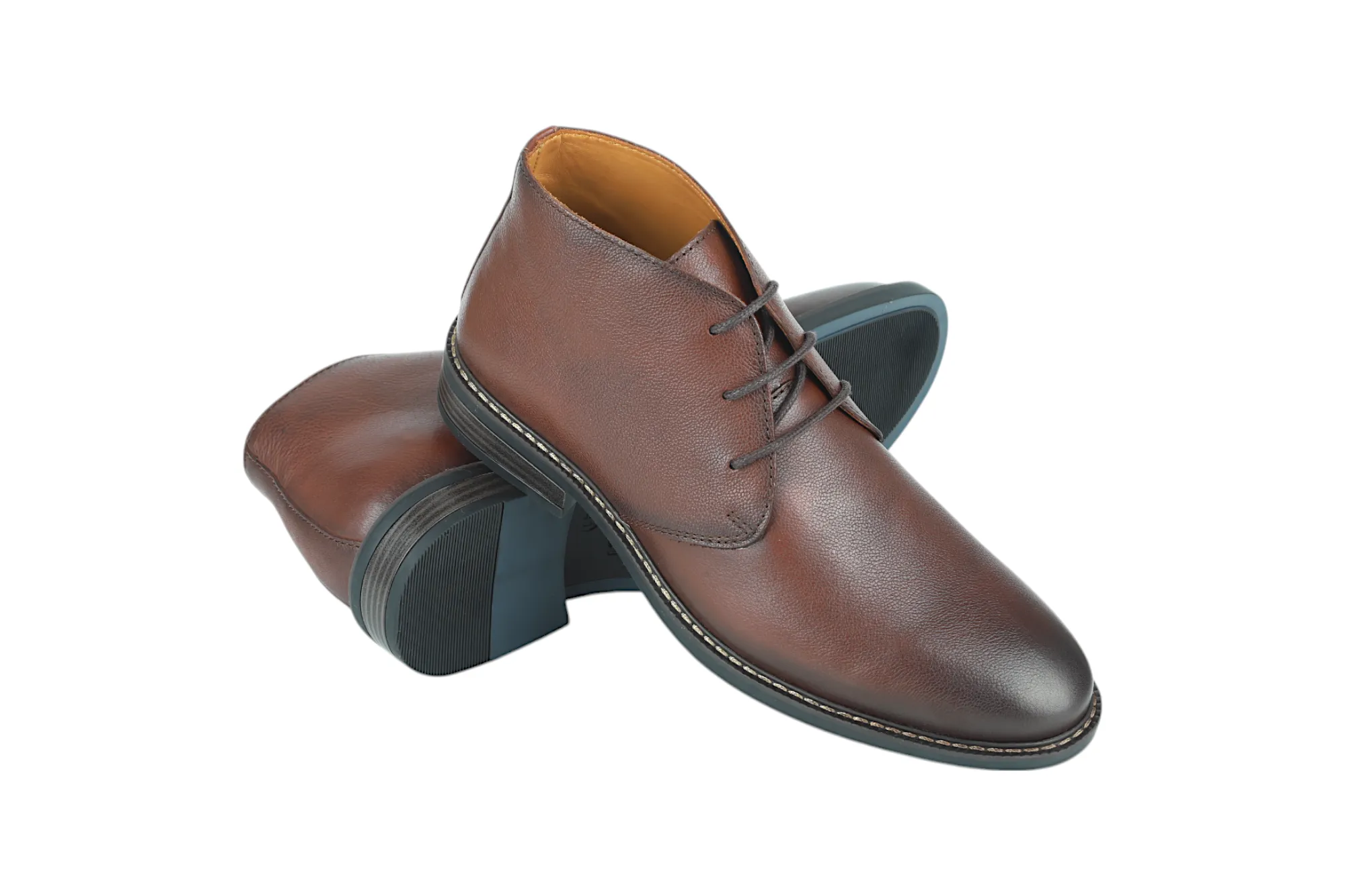 Herren Premium Leder Casual Boots Schuh 91531
