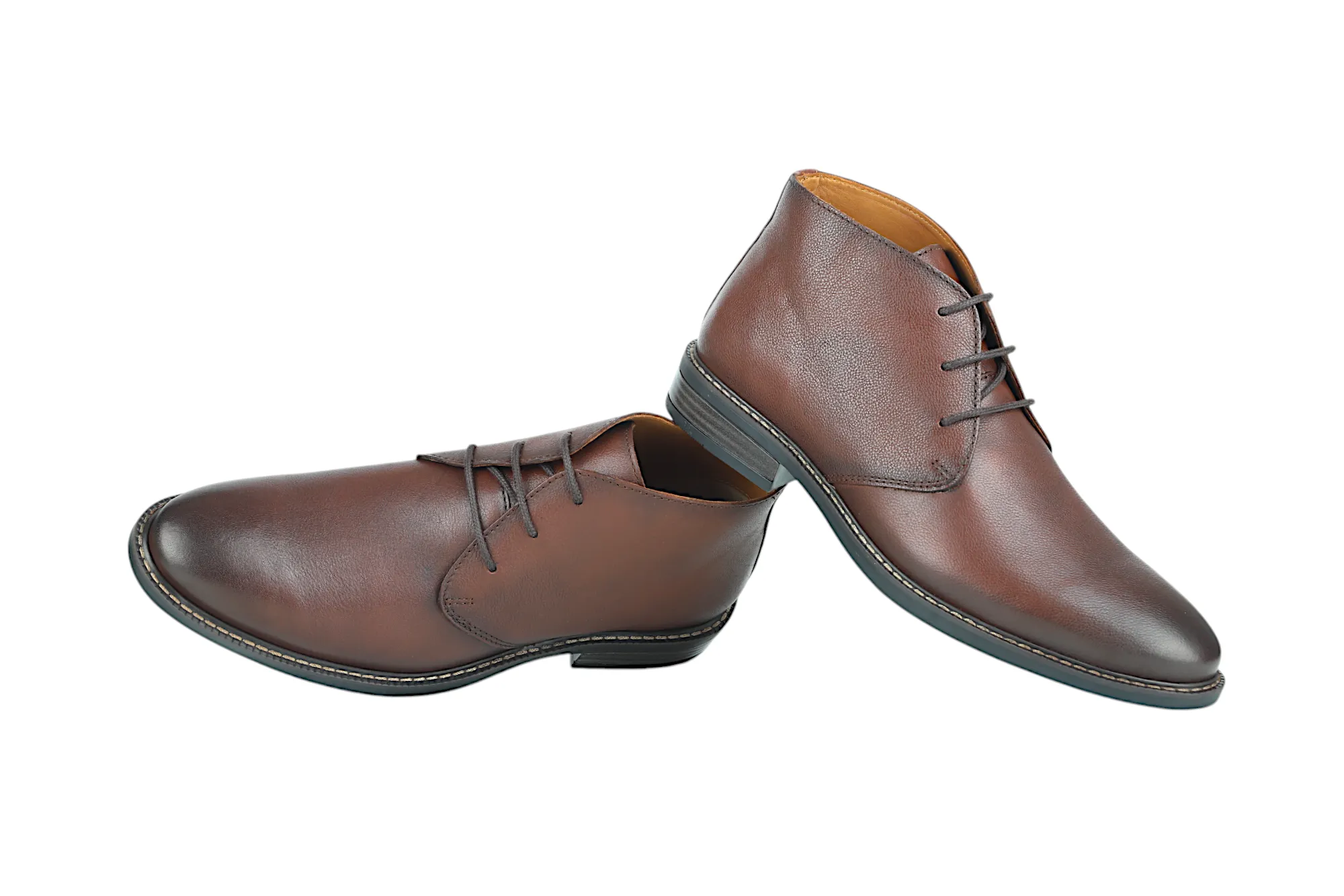 Herren Premium Leder Casual Boots Schuh 91531