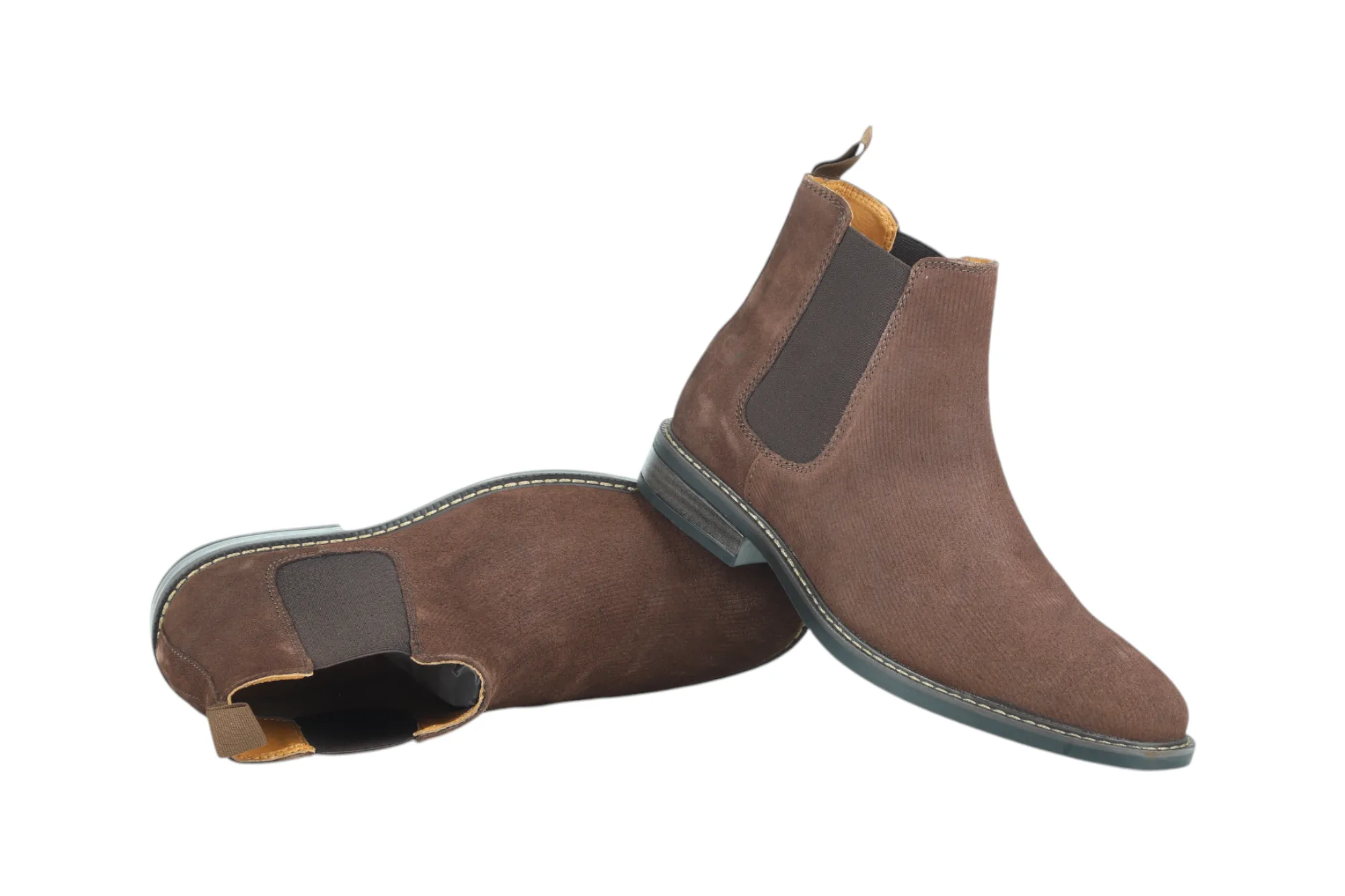 Herren Premium-Lederschlupfstiefel Chelsea 91534