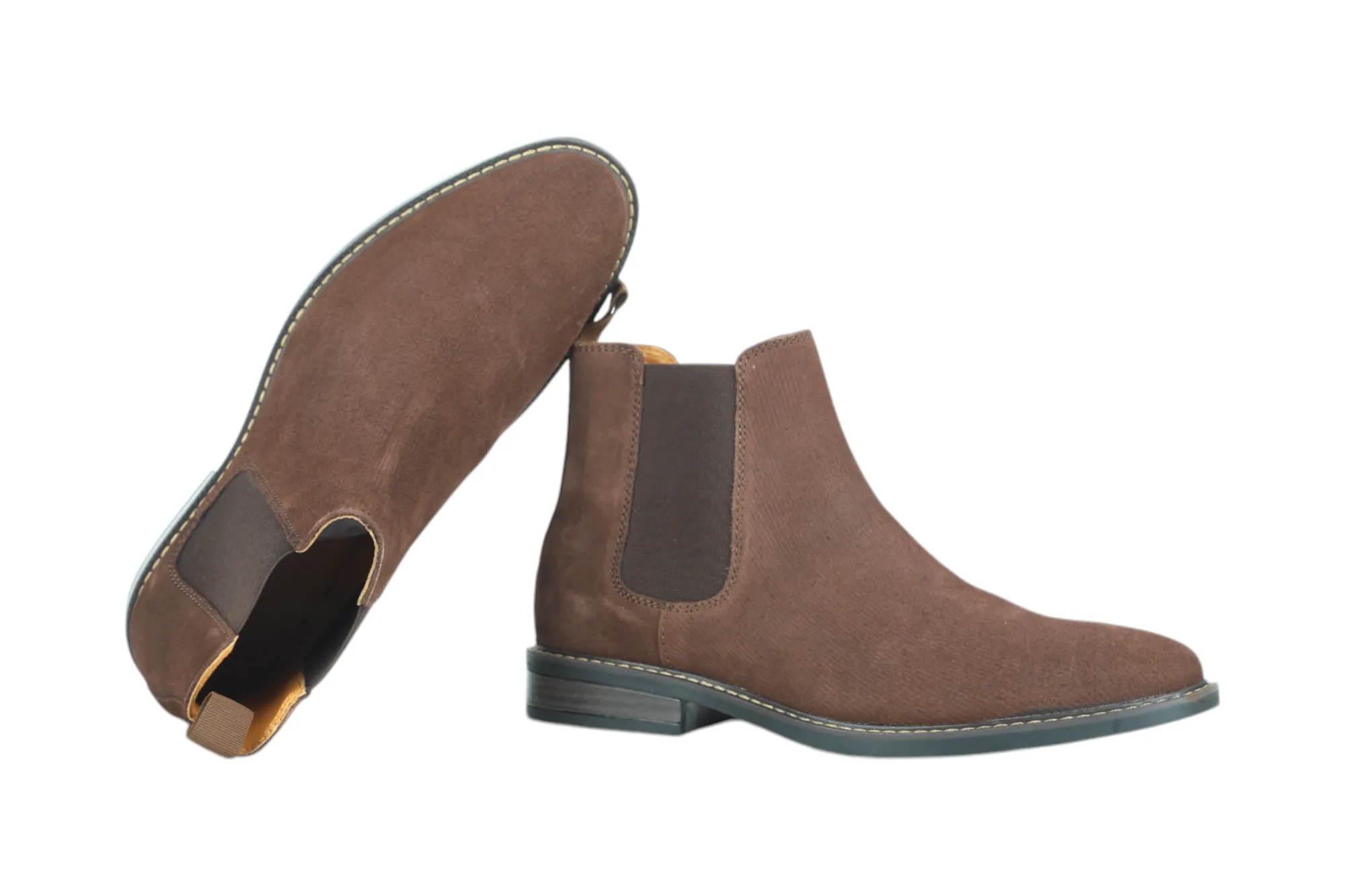 Herren Premium-Lederschlupfstiefel Chelsea 91534