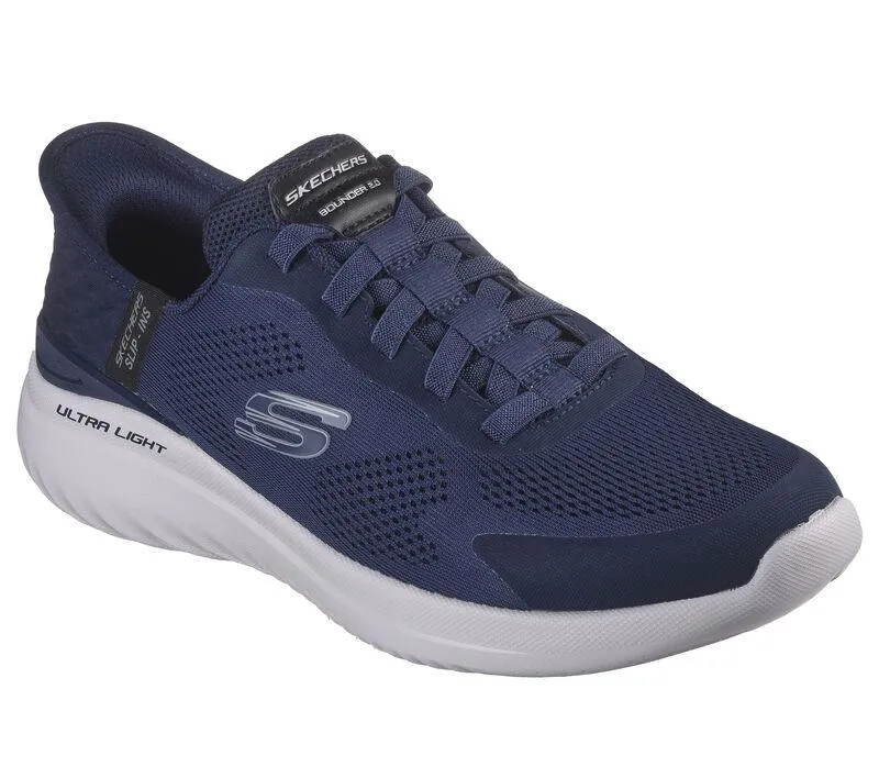 Herren Weite Passform Skechers 232459 Slip-ins Bounder 2.0 Emerged Trainers