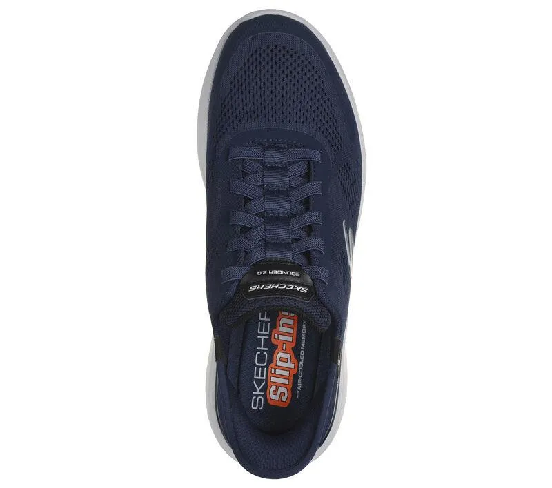 Herren Weite Passform Skechers 232459 Slip-ins Bounder 2.0 Emerged Trainers