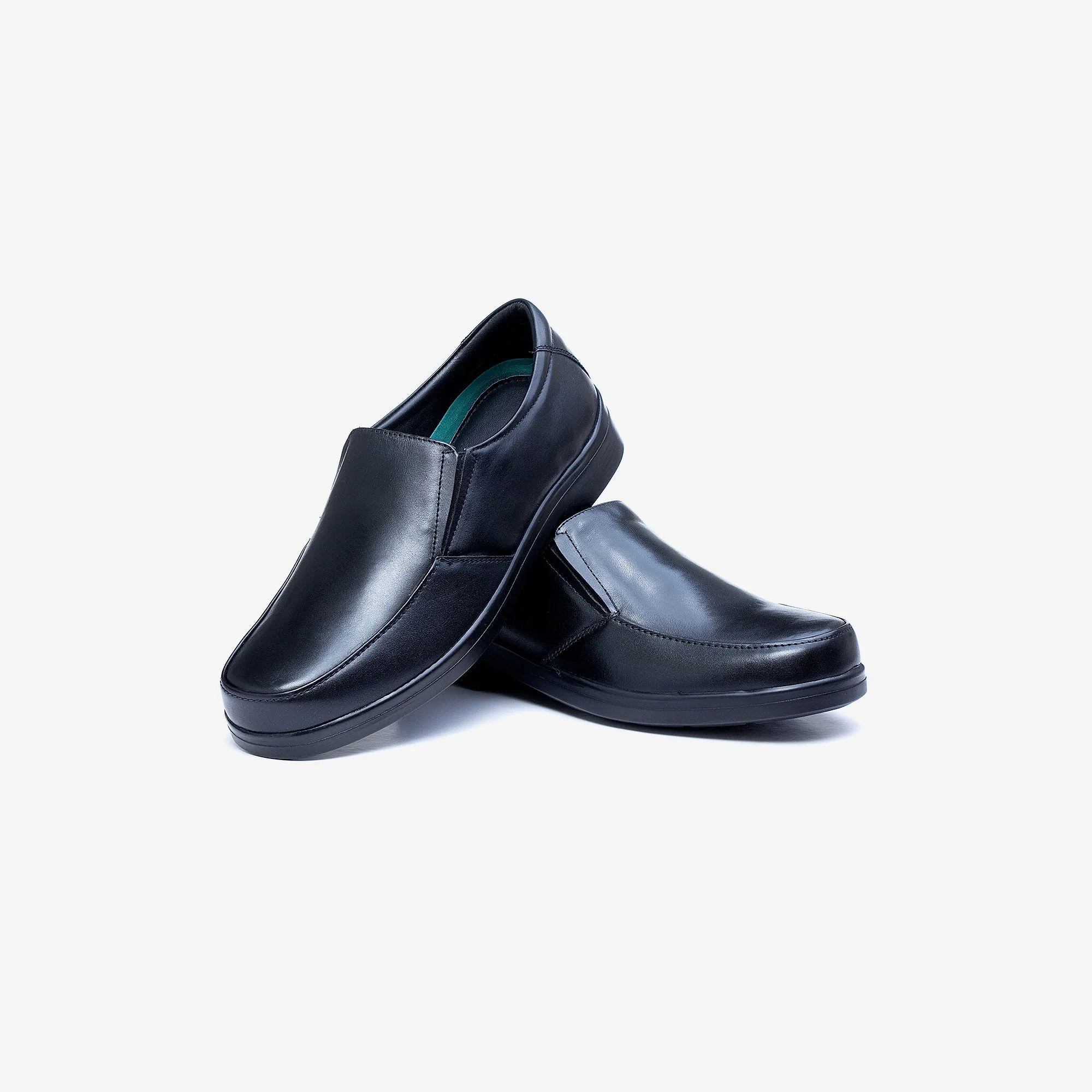 Herren Weite Passform Tredd Well Camelot Schlupfschuhe - Schwarz